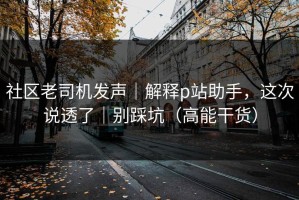 社区老司机发声｜解释p站助手，这次说透了｜别踩坑（高能干货）